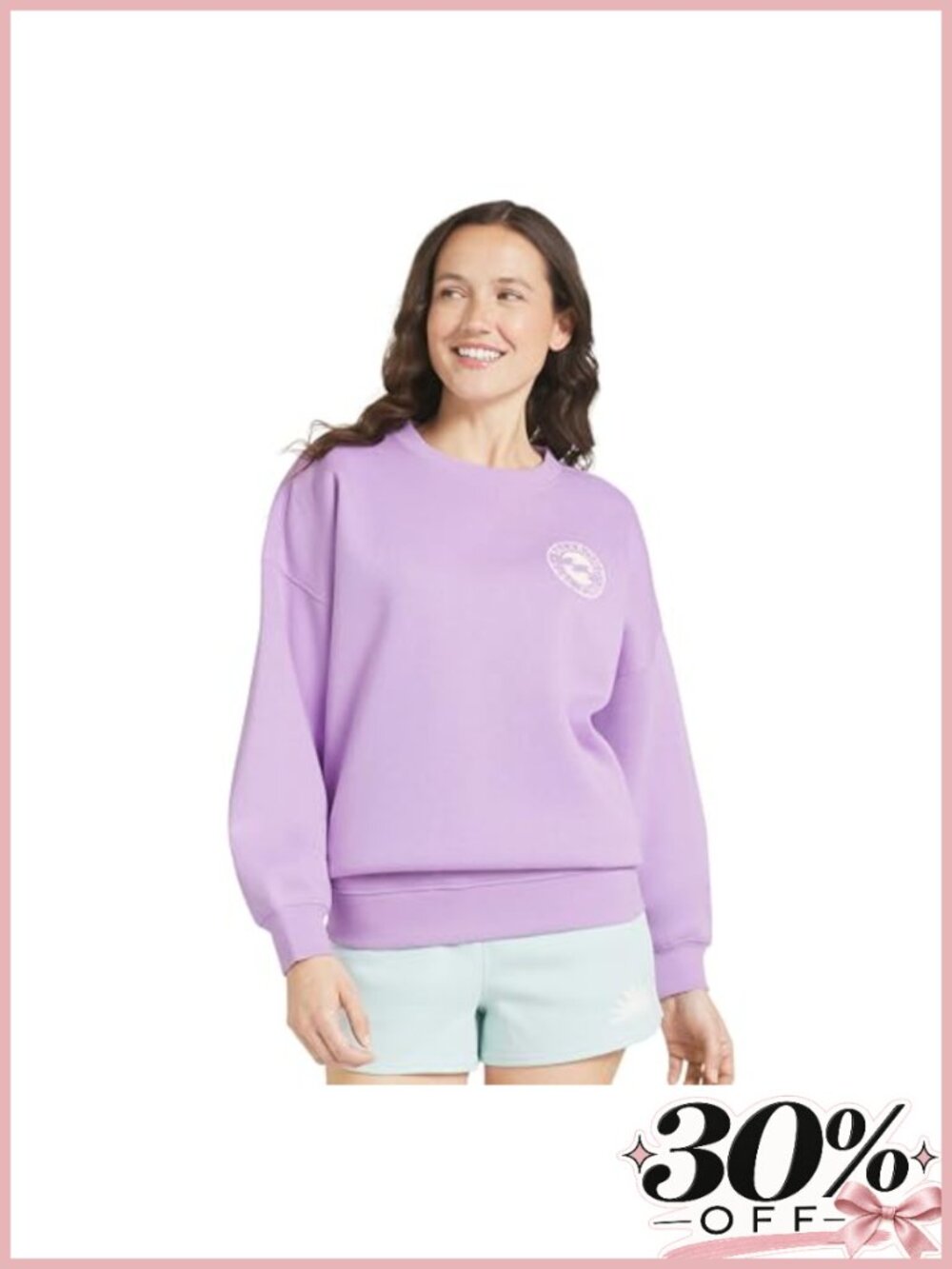 Midweight Brushed Fleece Crewneck Sweatshirt Cotton Polyester Regular Fit